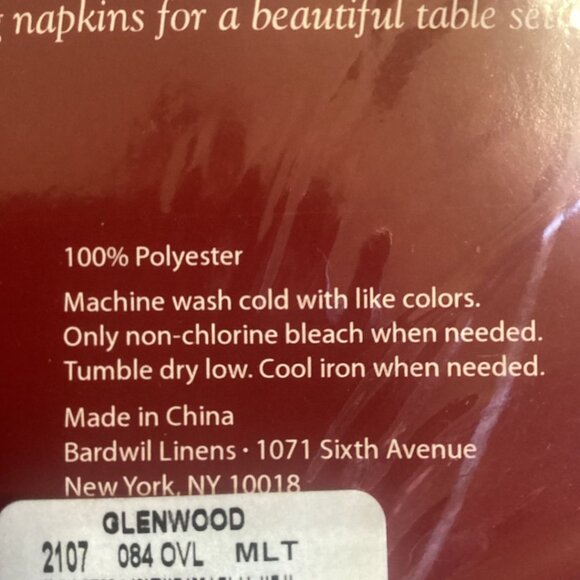 Glenwood Easy Care Thanksgiving Tablecloth Oval 60 X 84 Fall Autumn - Picture 7 of 7